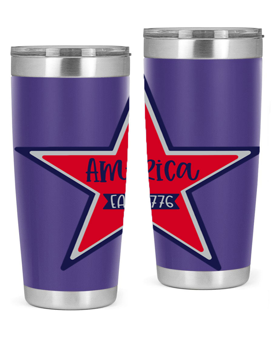 America East Style 144# 20oz tumbler featuring a double wall vacuum design with a copper lining, perfect for hot and cold beverages.
