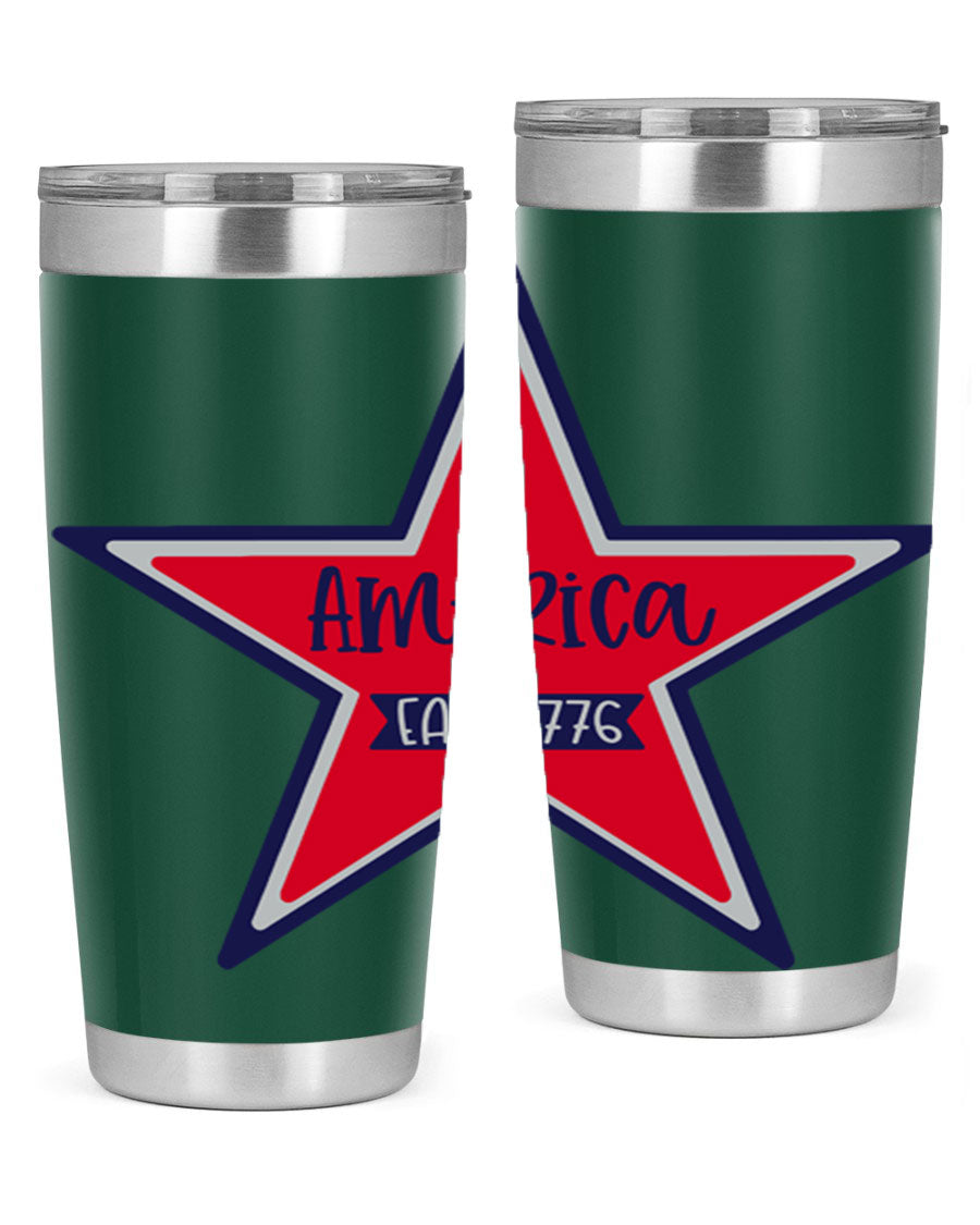 America East Style 144# 20oz tumbler featuring a double wall vacuum design with a copper lining, perfect for hot and cold beverages.