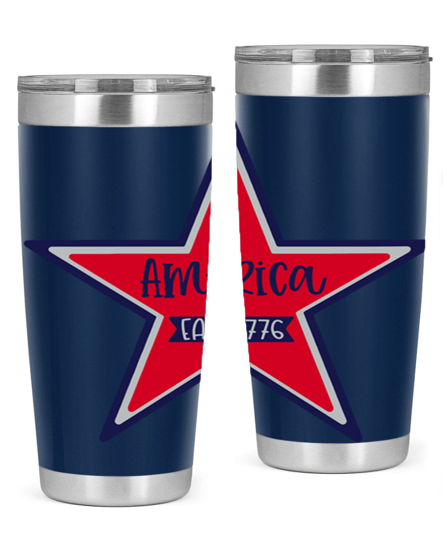 America East Style 144# 20oz tumbler featuring a double wall vacuum design with a copper lining, perfect for hot and cold beverages.