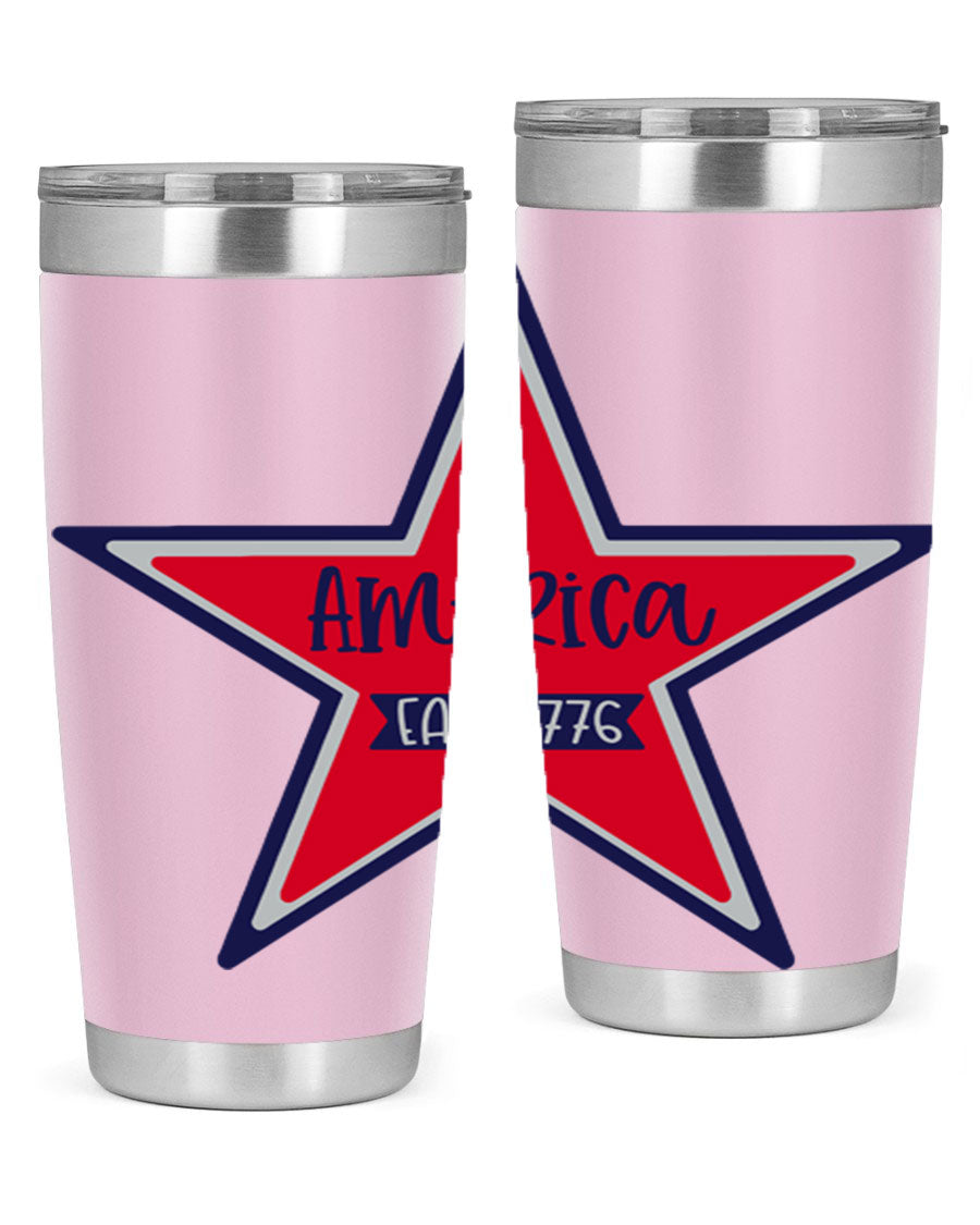 America East Style 144# 20oz tumbler featuring a double wall vacuum design with a copper lining, perfect for hot and cold beverages.