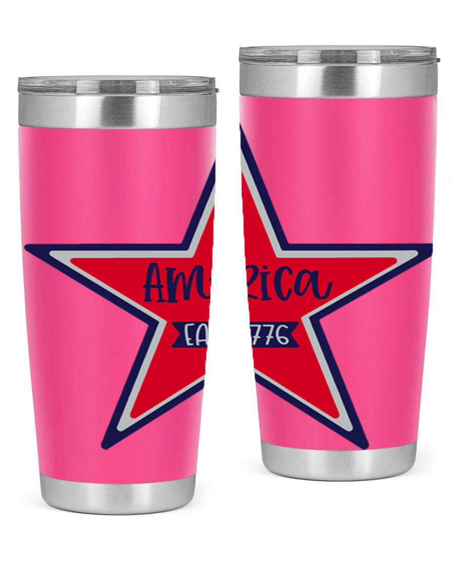 America East Style 144# 20oz tumbler featuring a double wall vacuum design with a copper lining, perfect for hot and cold beverages.