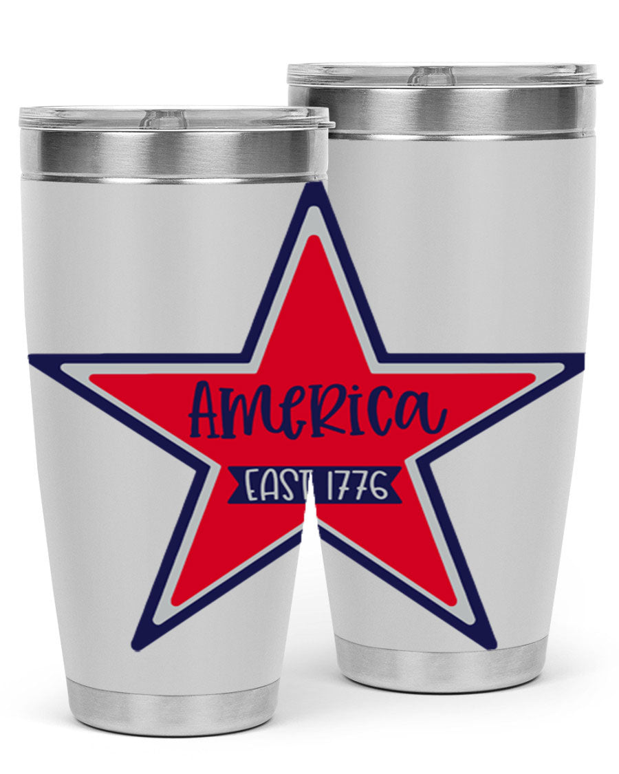 America East Style 144# 20oz tumbler featuring a double wall vacuum design with a copper lining, perfect for hot and cold beverages.