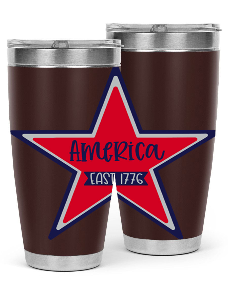 America East Style 144# 20oz tumbler featuring a double wall vacuum design with a copper lining, perfect for hot and cold beverages.
