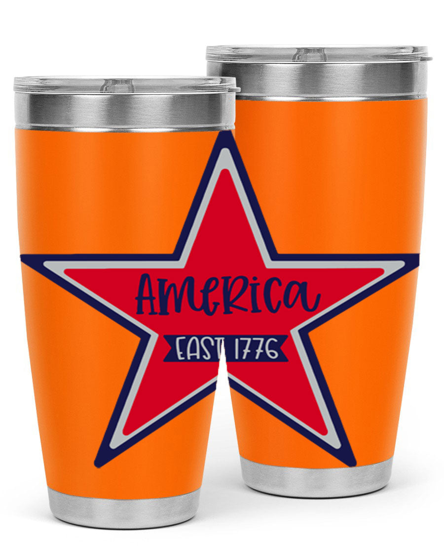 America East Style 144# 20oz tumbler featuring a double wall vacuum design with a copper lining, perfect for hot and cold beverages.