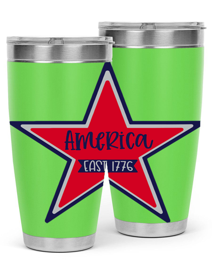 America East Style 144# 20oz tumbler featuring a double wall vacuum design with a copper lining, perfect for hot and cold beverages.