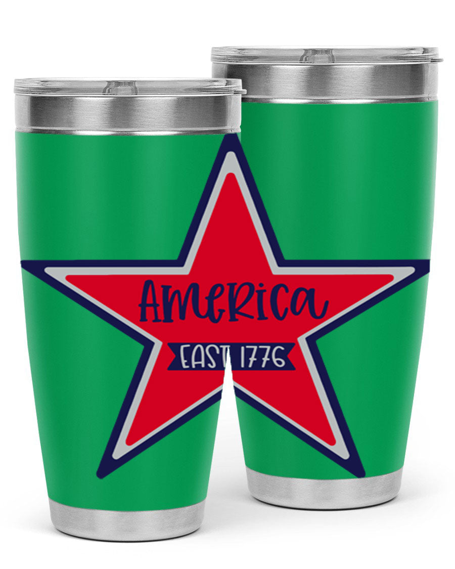 America East Style 144# 20oz tumbler featuring a double wall vacuum design with a copper lining, perfect for hot and cold beverages.