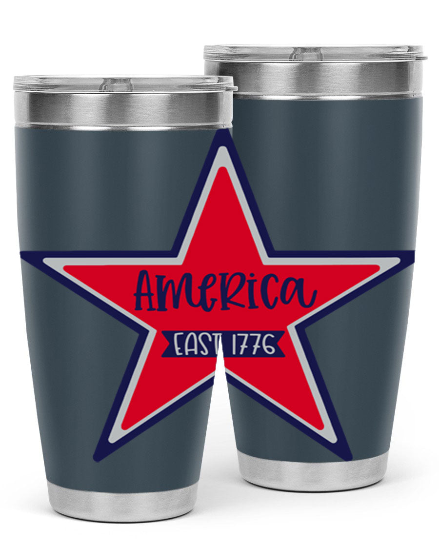 America East Style 144# 20oz tumbler featuring a double wall vacuum design with a copper lining, perfect for hot and cold beverages.