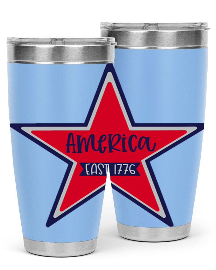 America East Style 144# 20oz tumbler featuring a double wall vacuum design with a copper lining, perfect for hot and cold beverages.