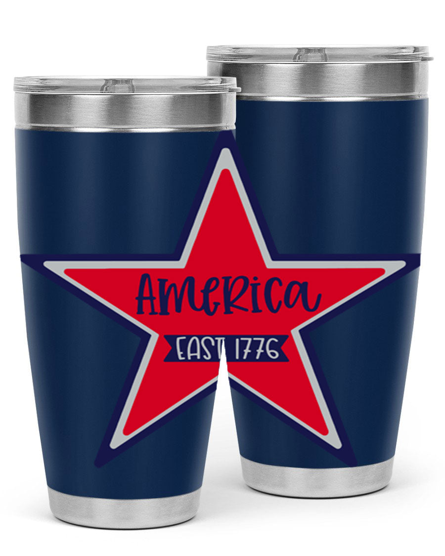 America East Style 144# 20oz tumbler featuring a double wall vacuum design with a copper lining, perfect for hot and cold beverages.