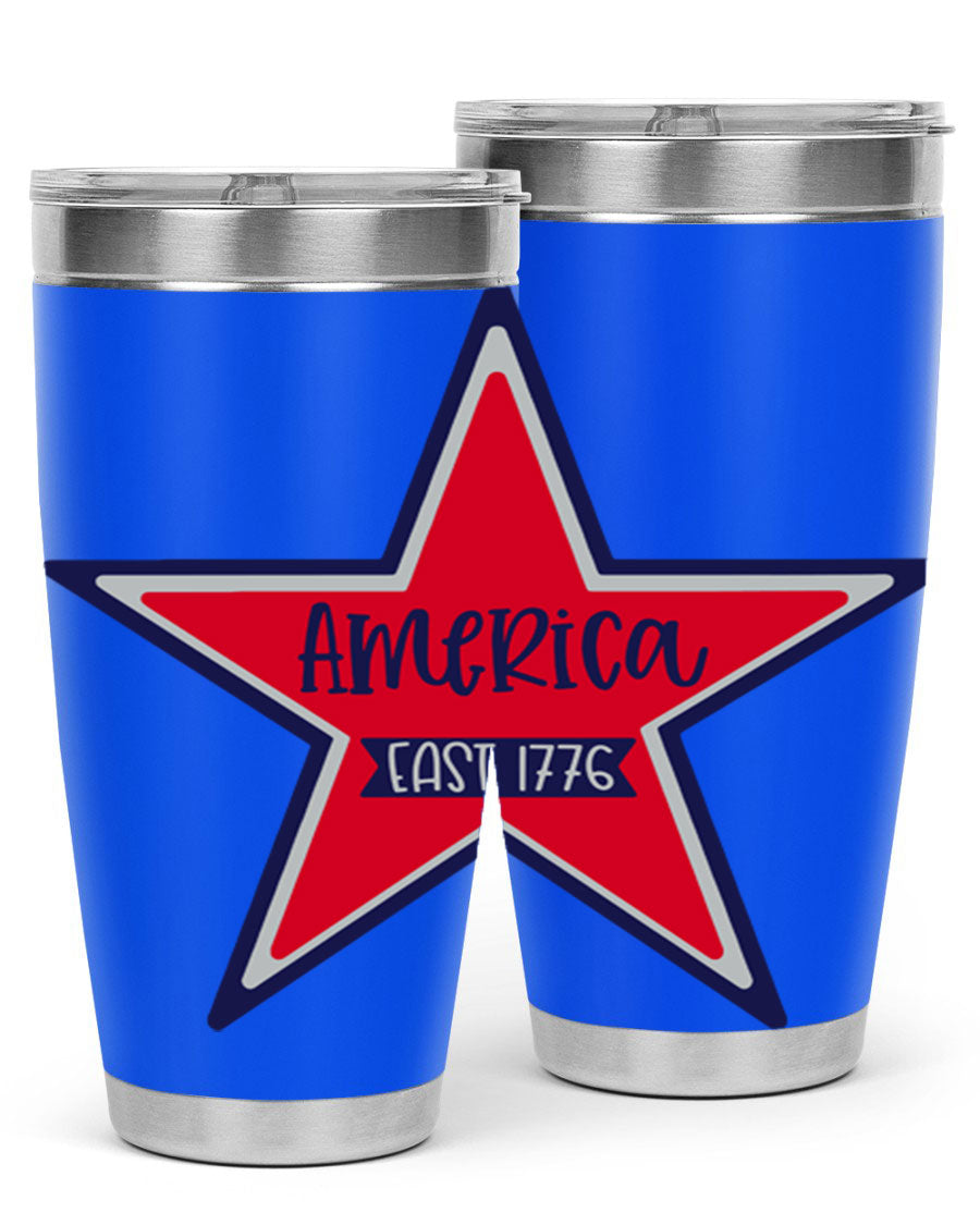 America East Style 144# 20oz tumbler featuring a double wall vacuum design with a copper lining, perfect for hot and cold beverages.