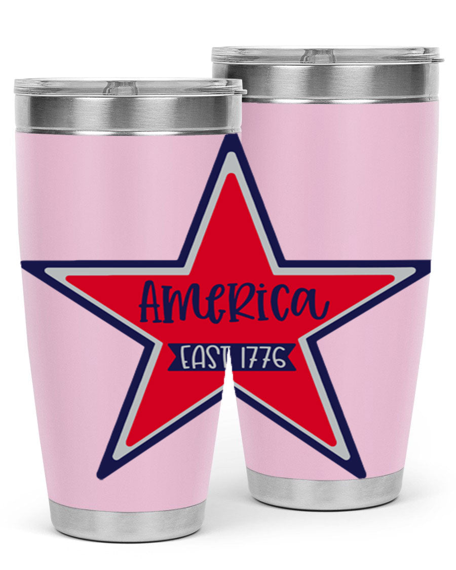 America East Style 144# 20oz tumbler featuring a double wall vacuum design with a copper lining, perfect for hot and cold beverages.