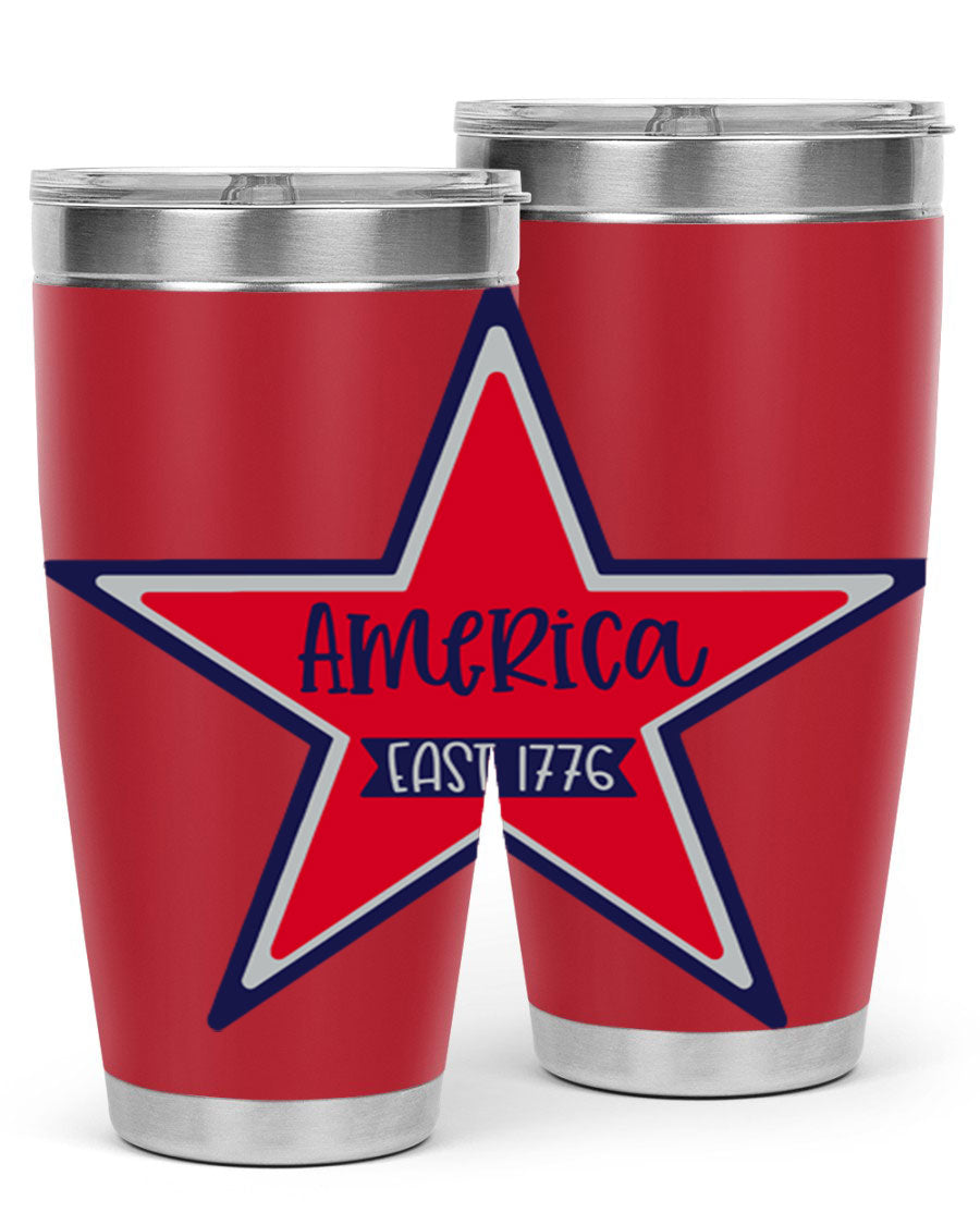 America East Style 144# 20oz tumbler featuring a double wall vacuum design with a copper lining, perfect for hot and cold beverages.