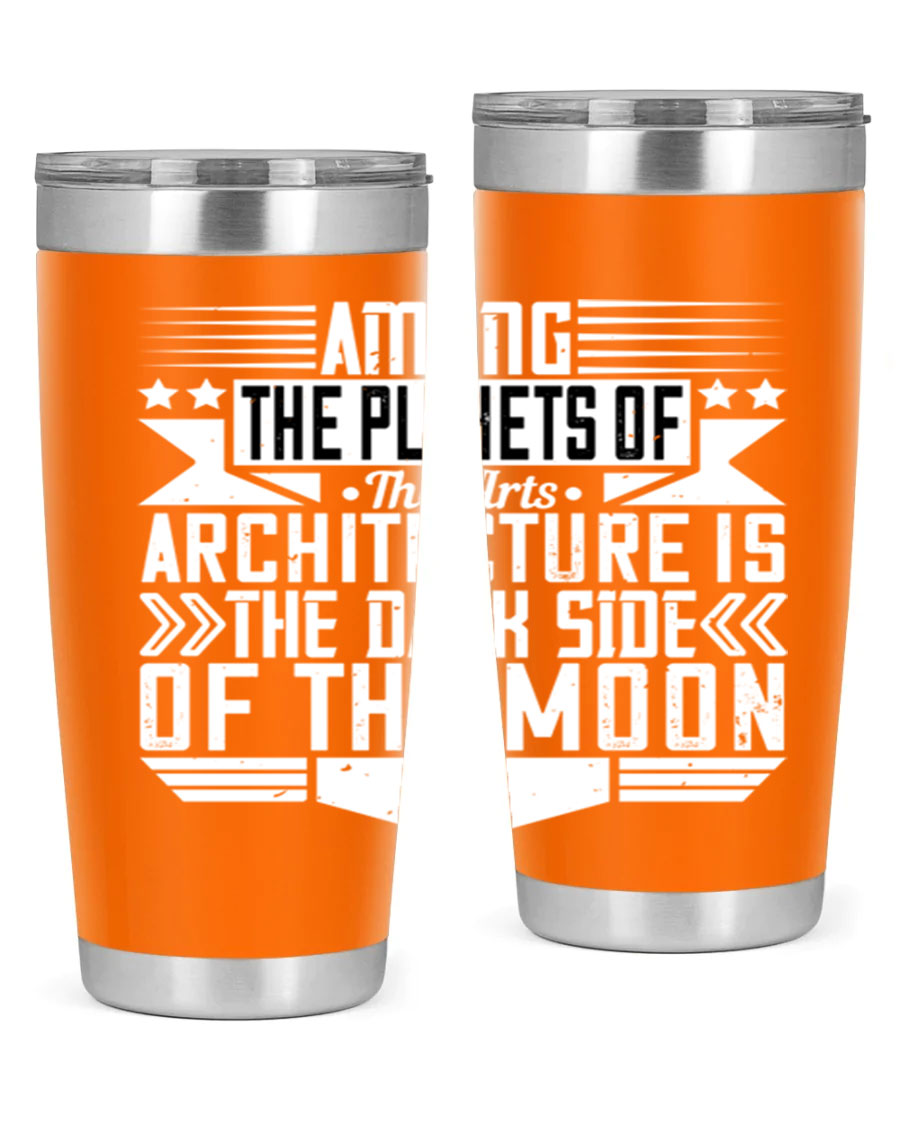 Among the Planets 20oz and 30oz Tumblers showcasing double wall vacuum stainless steel design with a drink-thru lid.