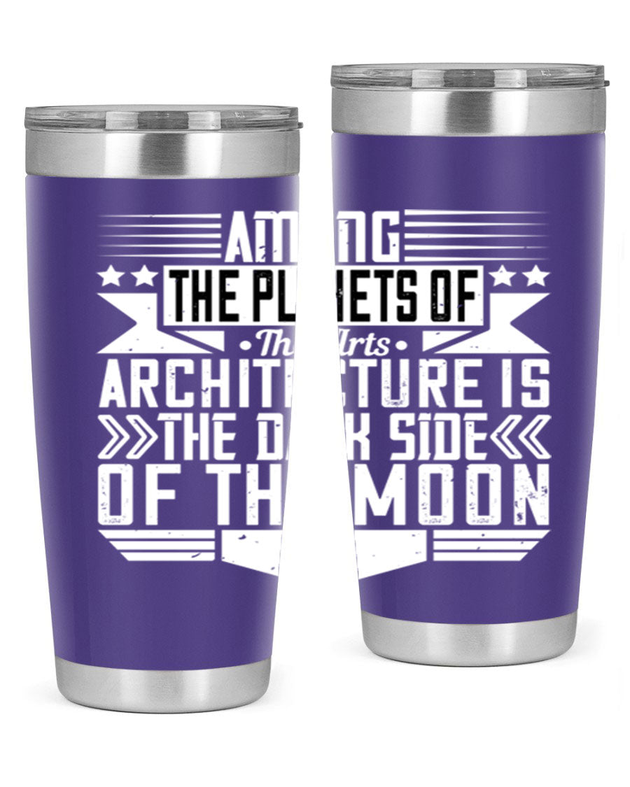 Among the Planets 20oz and 30oz Tumblers showcasing double wall vacuum stainless steel design with a drink-thru lid.
