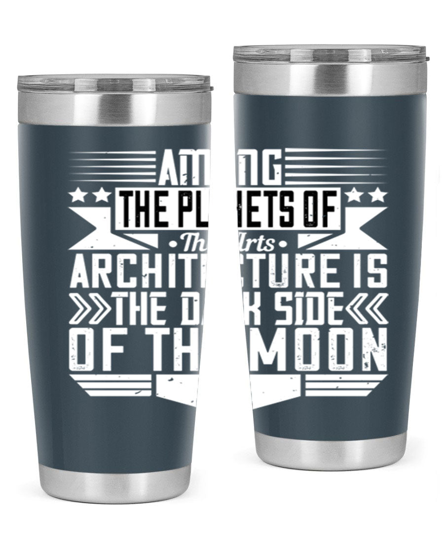 Among the Planets 20oz and 30oz Tumblers showcasing double wall vacuum stainless steel design with a drink-thru lid.