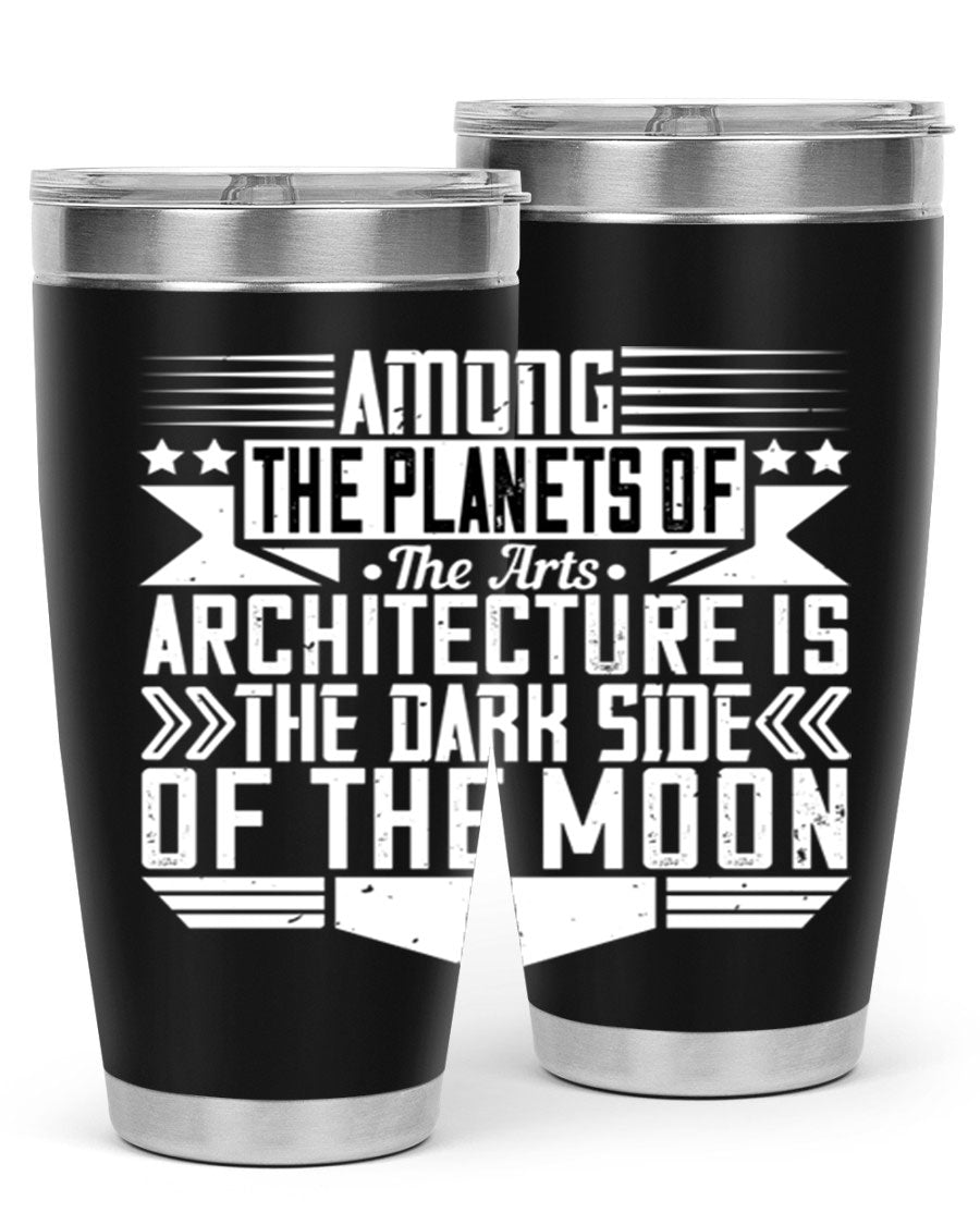 Among the Planets 20oz and 30oz Tumblers showcasing double wall vacuum stainless steel design with a drink-thru lid.