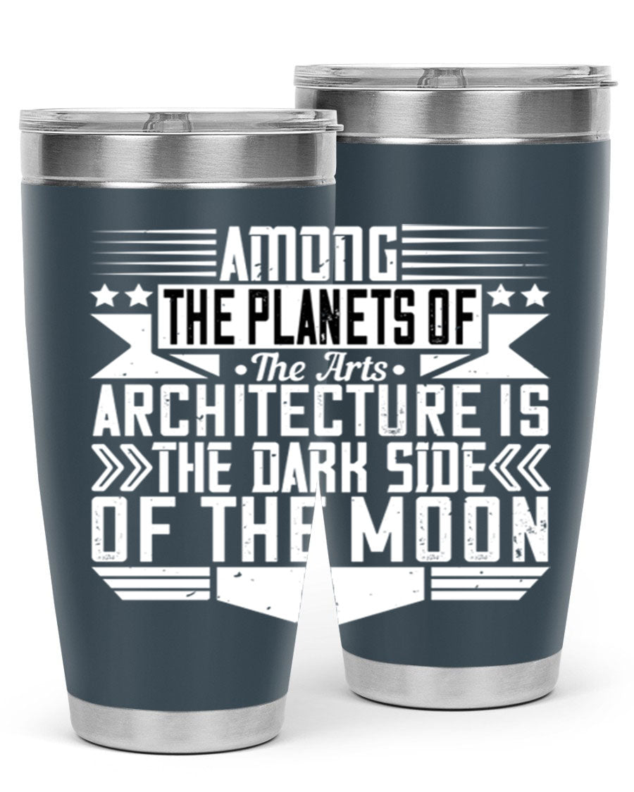 Among the Planets 20oz and 30oz Tumblers showcasing double wall vacuum stainless steel design with a drink-thru lid.