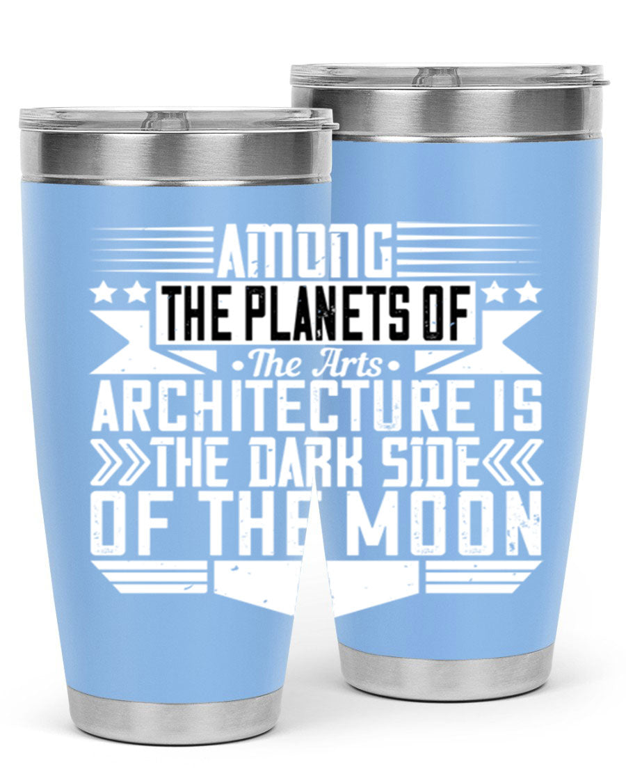 Among the Planets 20oz and 30oz Tumblers showcasing double wall vacuum stainless steel design with a drink-thru lid.