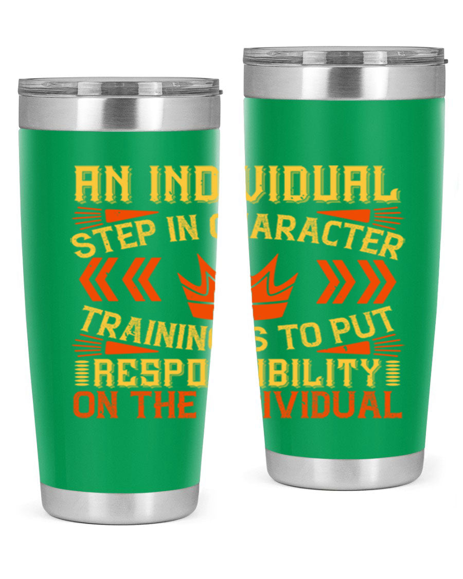 A stylish 20oz and 30oz stainless steel tumbler with a copper lining, showcasing a press-in drink-thru lid, perfect for hot and cold beverages.