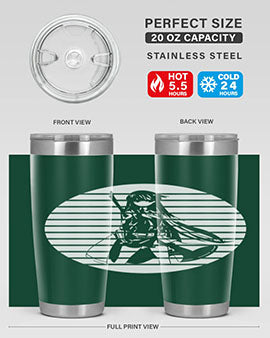 Anime art 196# tumbler featuring double wall vacuum stainless steel design with vibrant anime graphics.