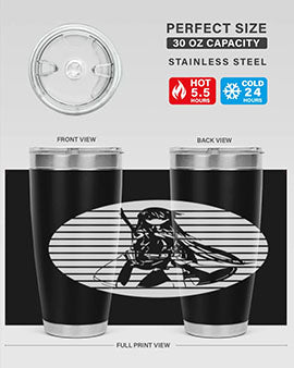 Anime art 196# tumbler featuring double wall vacuum stainless steel design with vibrant anime graphics.