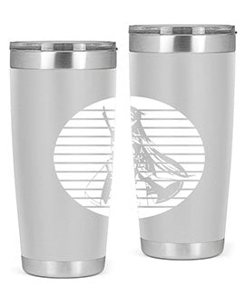 Anime art 196# tumbler featuring double wall vacuum stainless steel design with vibrant anime graphics.