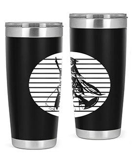 Anime art 196# tumbler featuring double wall vacuum stainless steel design with vibrant anime graphics.