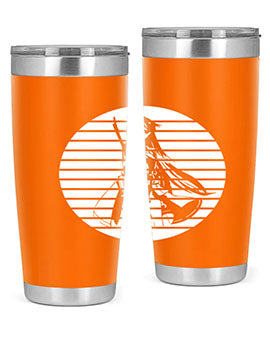 Anime art 196# tumbler featuring double wall vacuum stainless steel design with vibrant anime graphics.