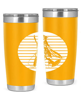 Anime art 196# tumbler featuring double wall vacuum stainless steel design with vibrant anime graphics.