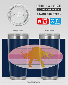 Anime art 200# Tumbler featuring vibrant anime designs, double wall vacuum stainless steel construction, and a drink-thru lid.