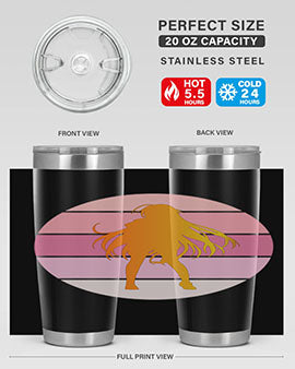 Anime art 200# Tumbler featuring vibrant anime designs, double wall vacuum stainless steel construction, and a drink-thru lid.
