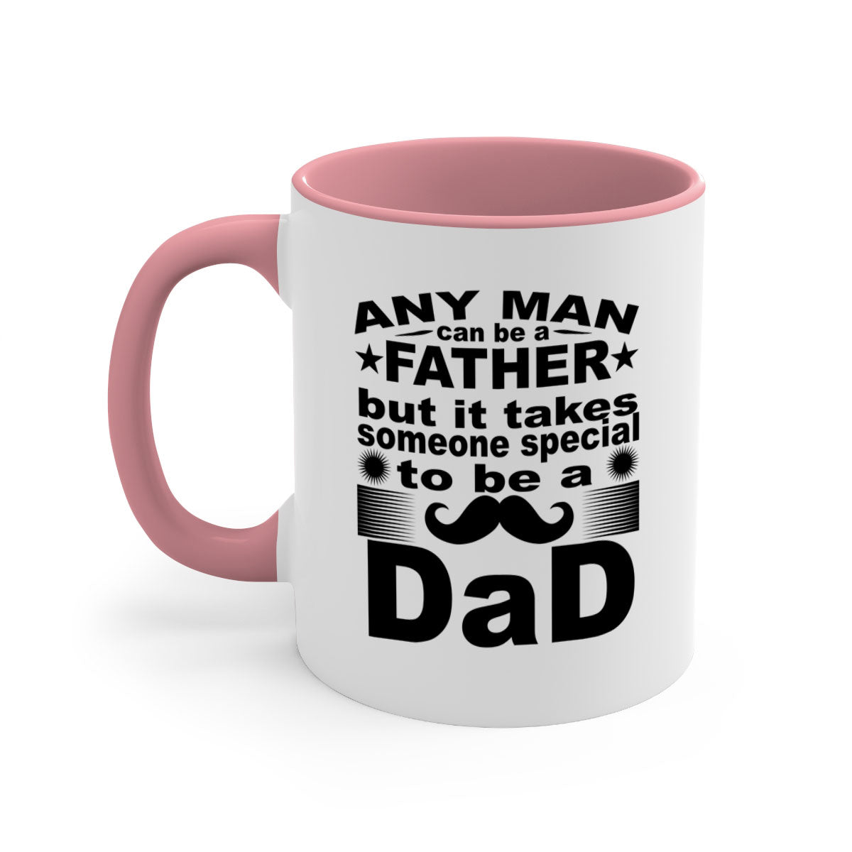 Any Man Father PNGA 238# Mug with colorful handle and glossy finish, perfect for coffee and tea.