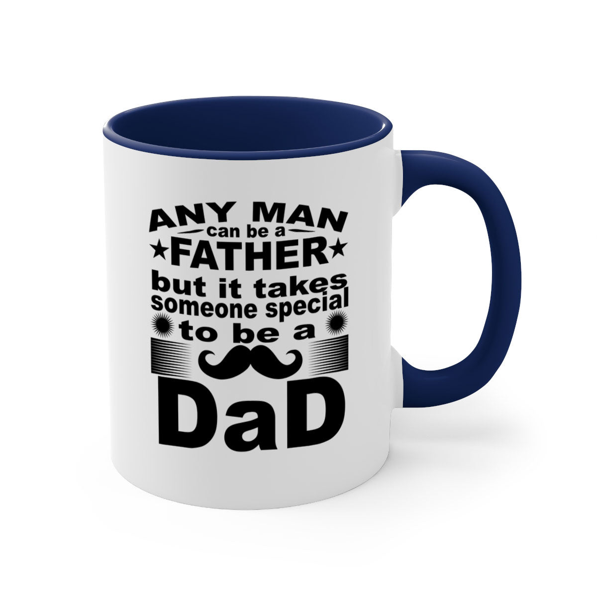 Any Man Father PNGA 238# Mug with colorful handle and glossy finish, perfect for coffee and tea.