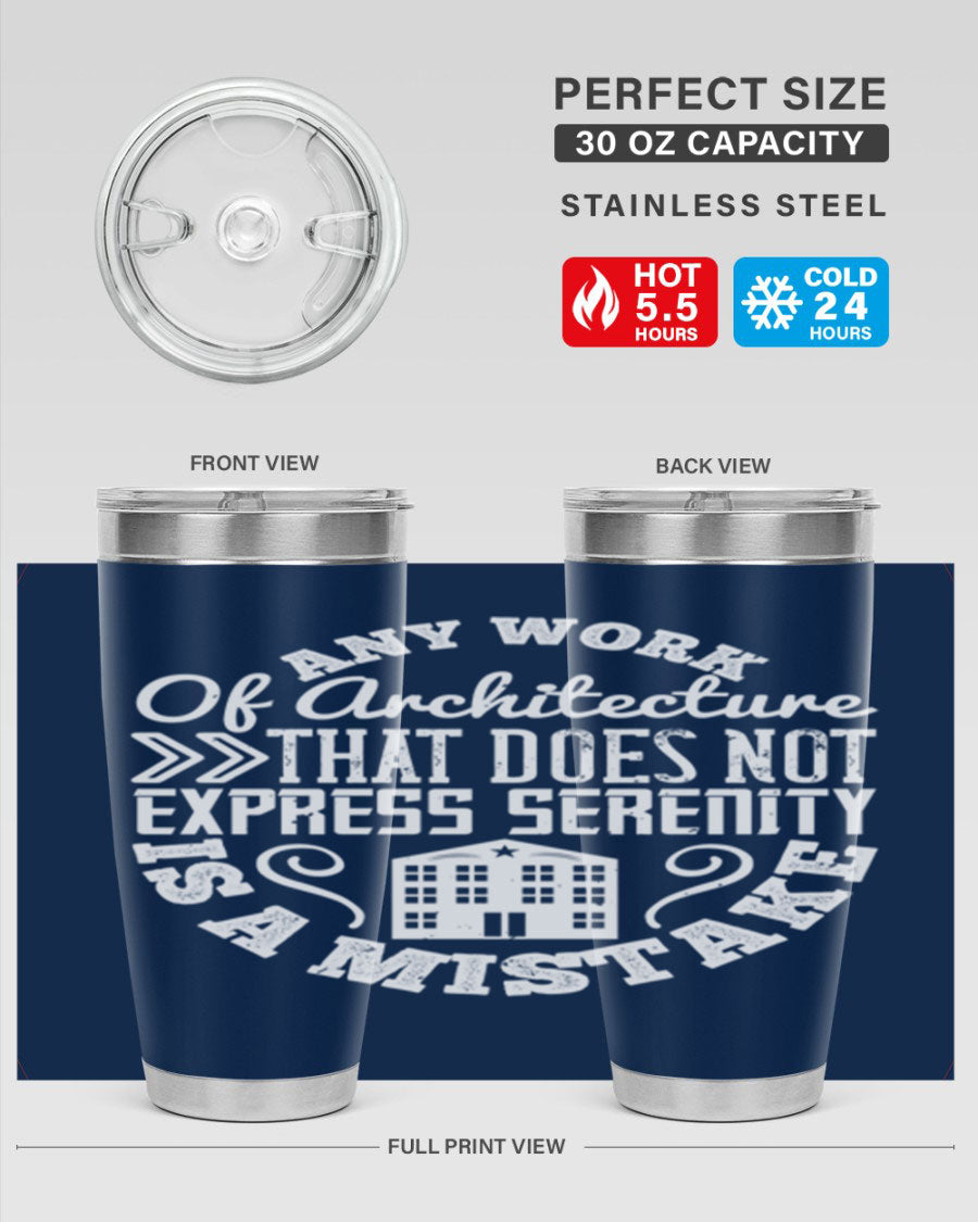 A stylish 20oz and 30oz stainless steel tumbler with a press-in lid, showcasing its sleek design and copper lining for temperature retention.