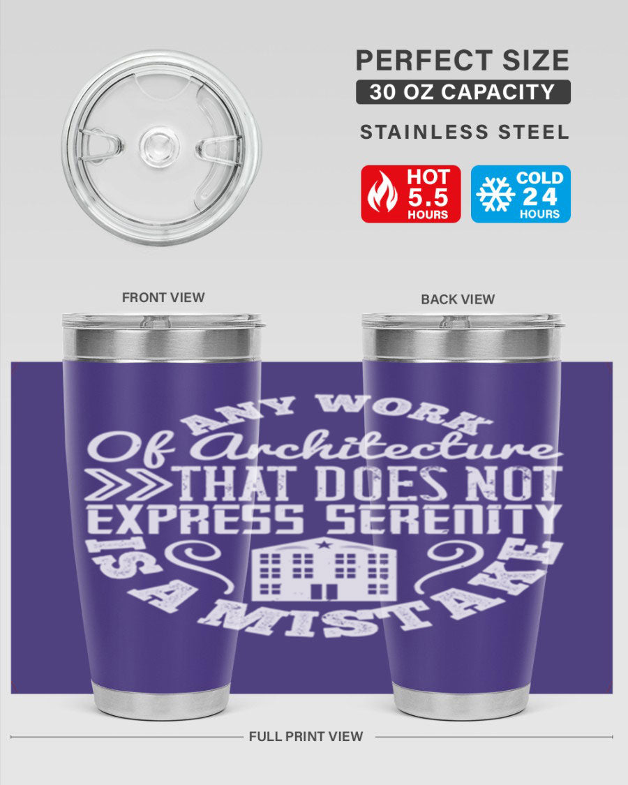 A stylish 20oz and 30oz stainless steel tumbler with a press-in lid, showcasing its sleek design and copper lining for temperature retention.