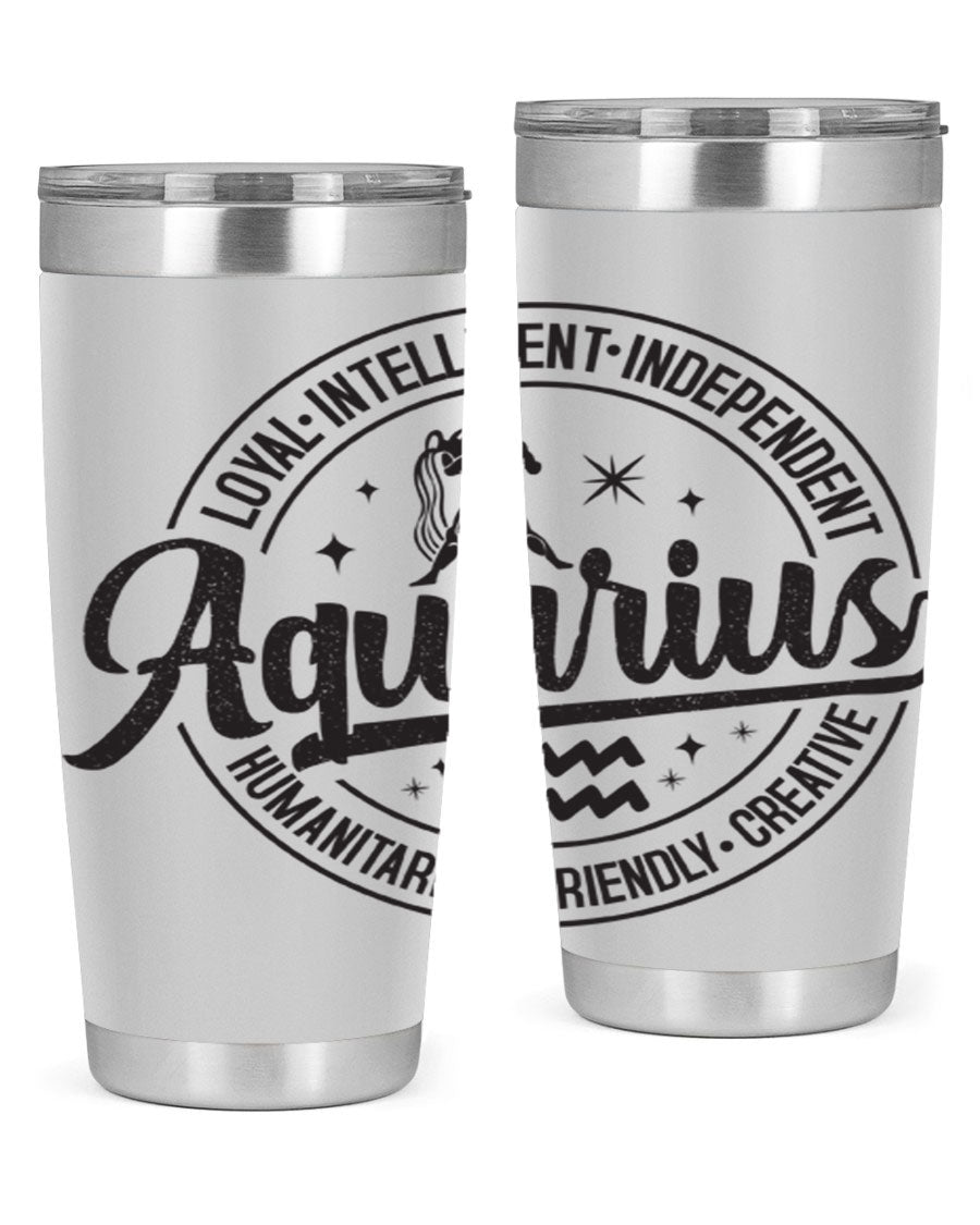 Aquarius 71# Tumbler in stainless steel with a stylish design, perfect for hot and cold beverages.