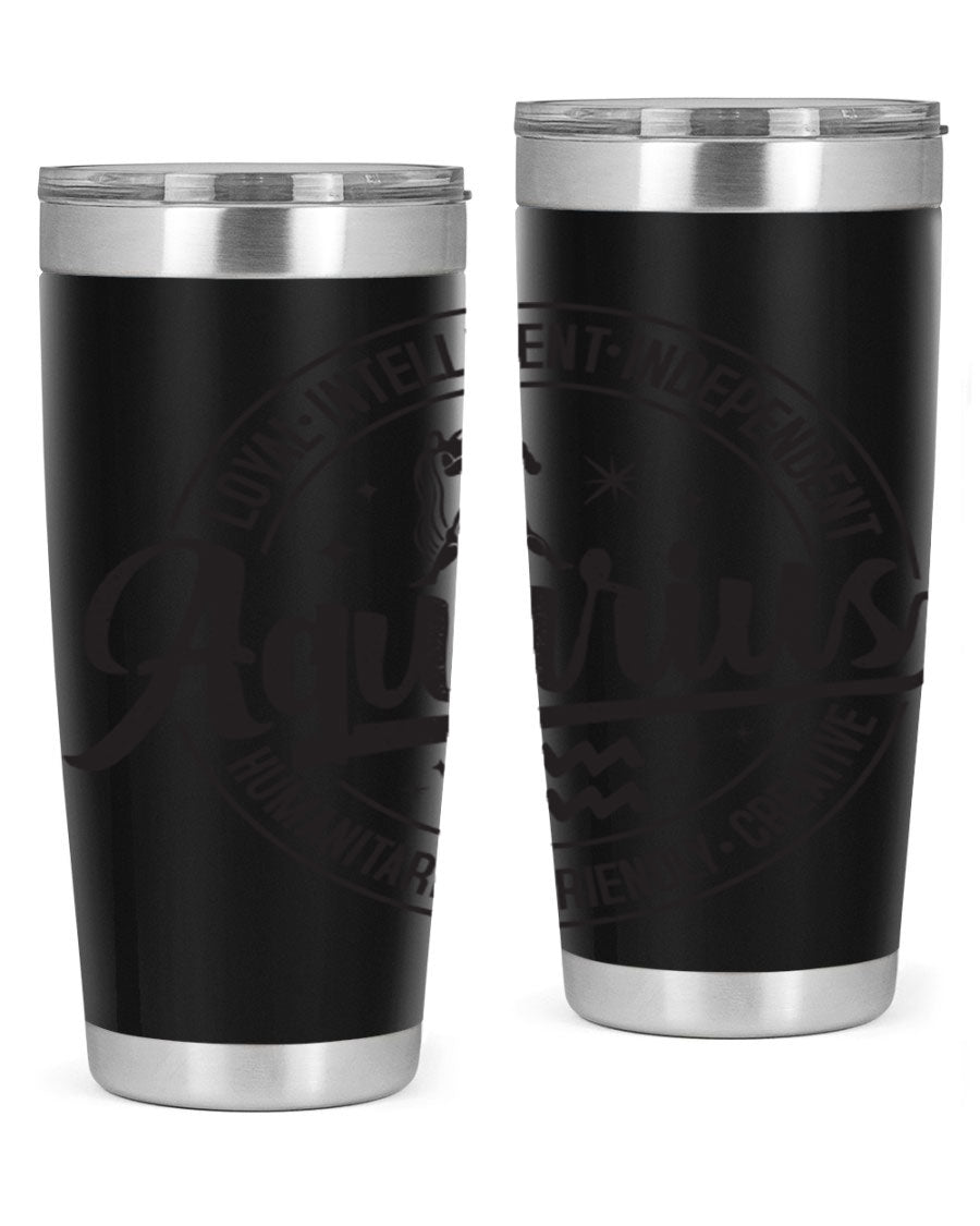 Aquarius 71# Tumbler in stainless steel with a stylish design, perfect for hot and cold beverages.