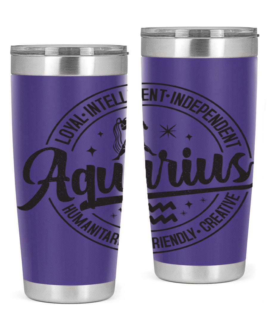 Aquarius 71# Tumbler in stainless steel with a stylish design, perfect for hot and cold beverages.