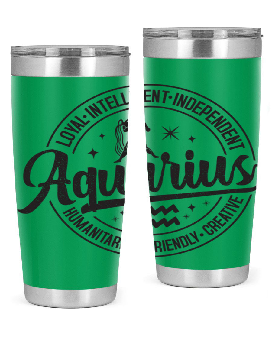 Aquarius 71# Tumbler in stainless steel with a stylish design, perfect for hot and cold beverages.
