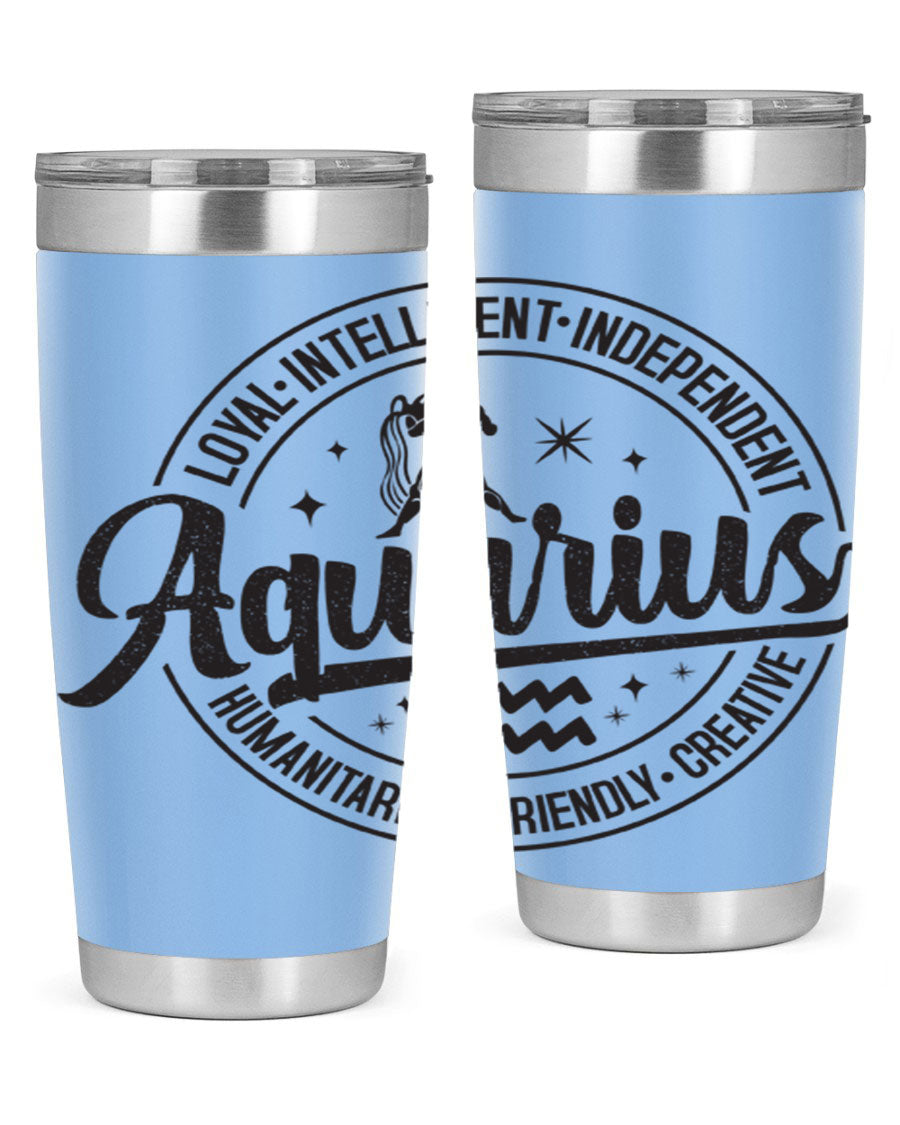 Aquarius 71# Tumbler in stainless steel with a stylish design, perfect for hot and cold beverages.