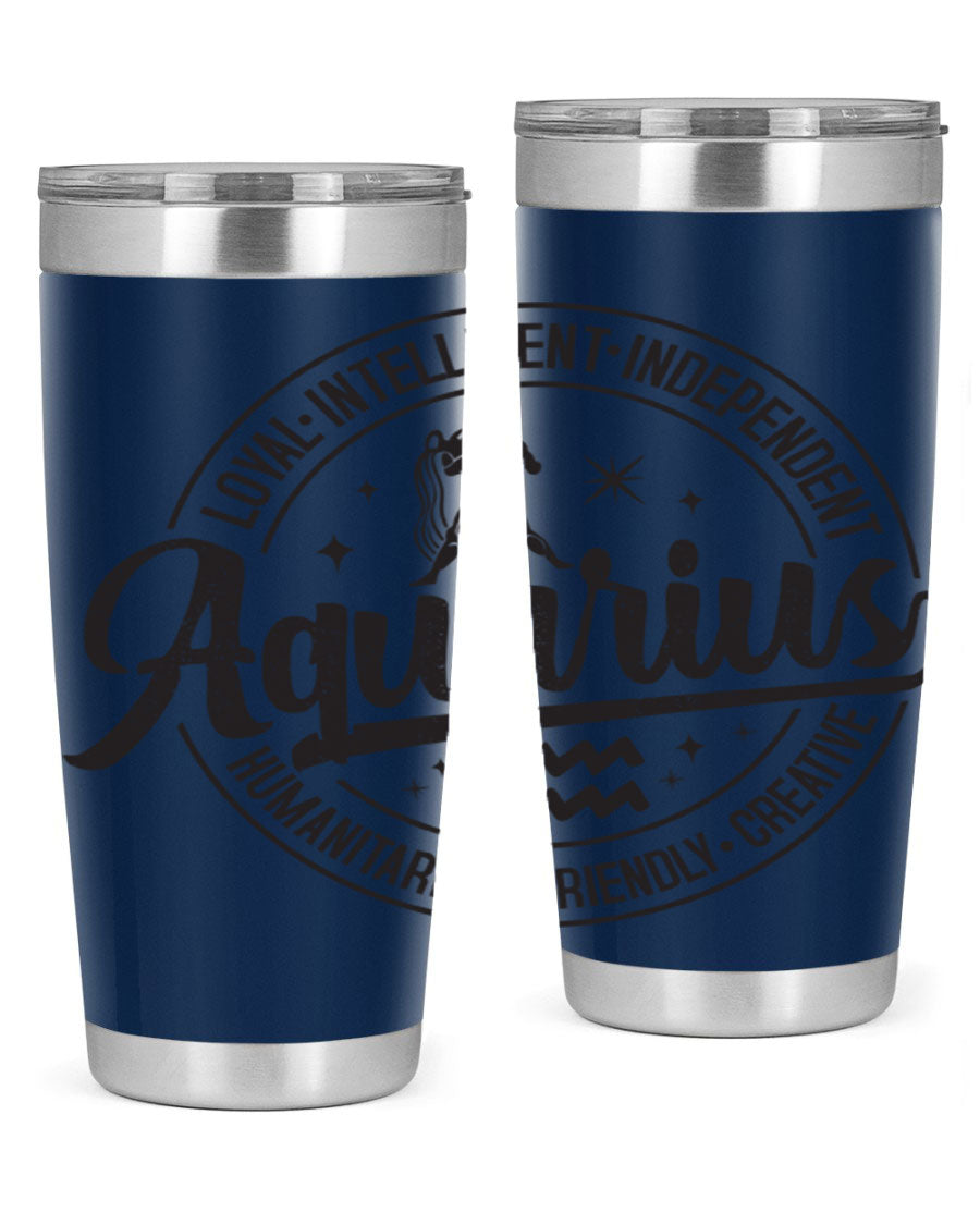 Aquarius 71# Tumbler in stainless steel with a stylish design, perfect for hot and cold beverages.
