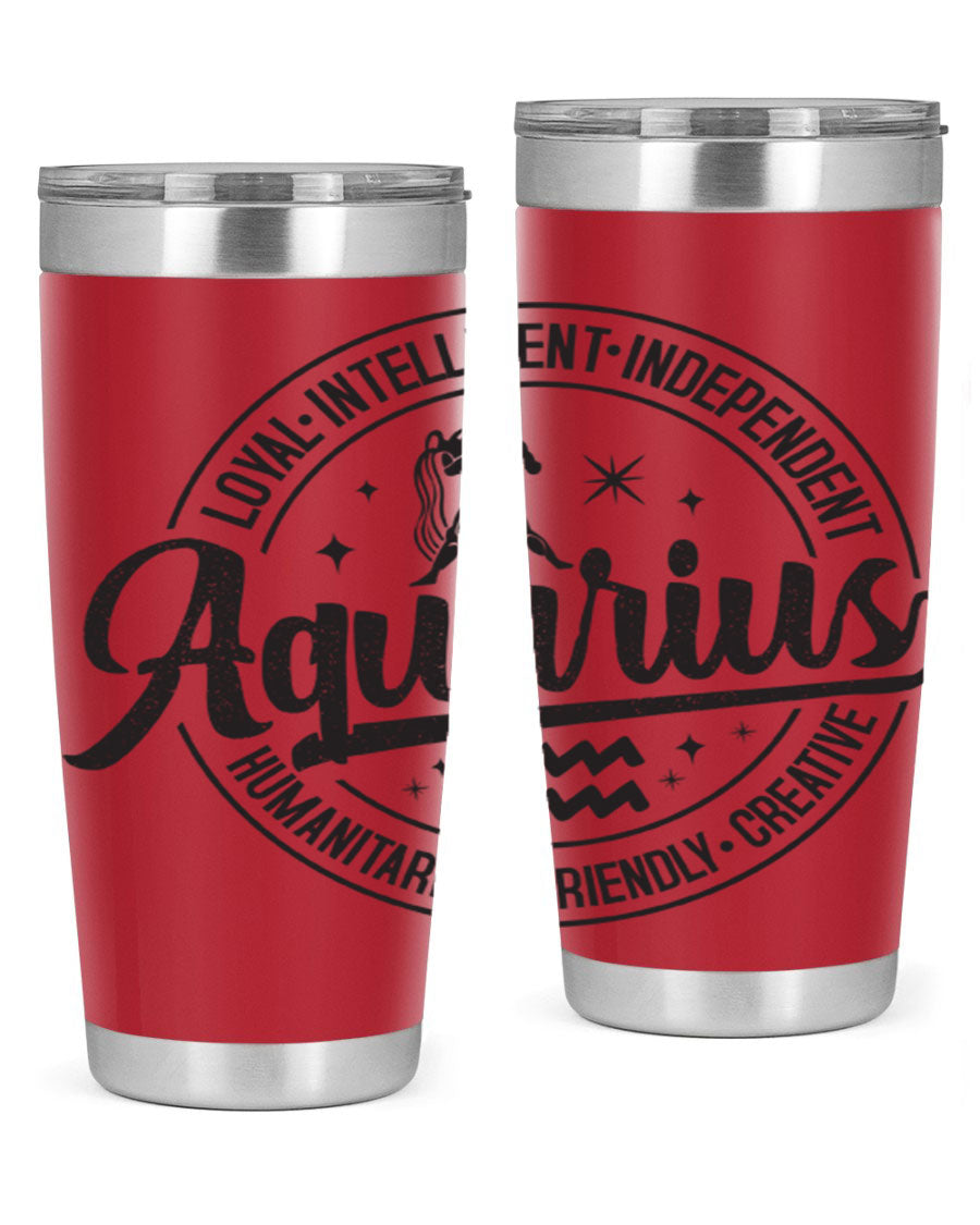 Aquarius 71# Tumbler in stainless steel with a stylish design, perfect for hot and cold beverages.
