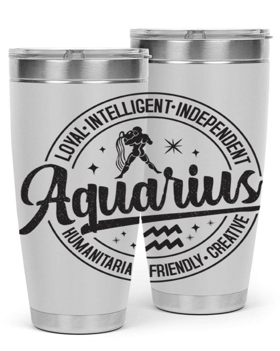Aquarius 71# Tumbler in stainless steel with a stylish design, perfect for hot and cold beverages.
