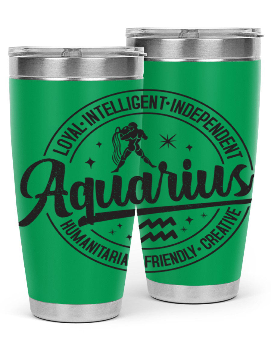 Aquarius 71# Tumbler in stainless steel with a stylish design, perfect for hot and cold beverages.