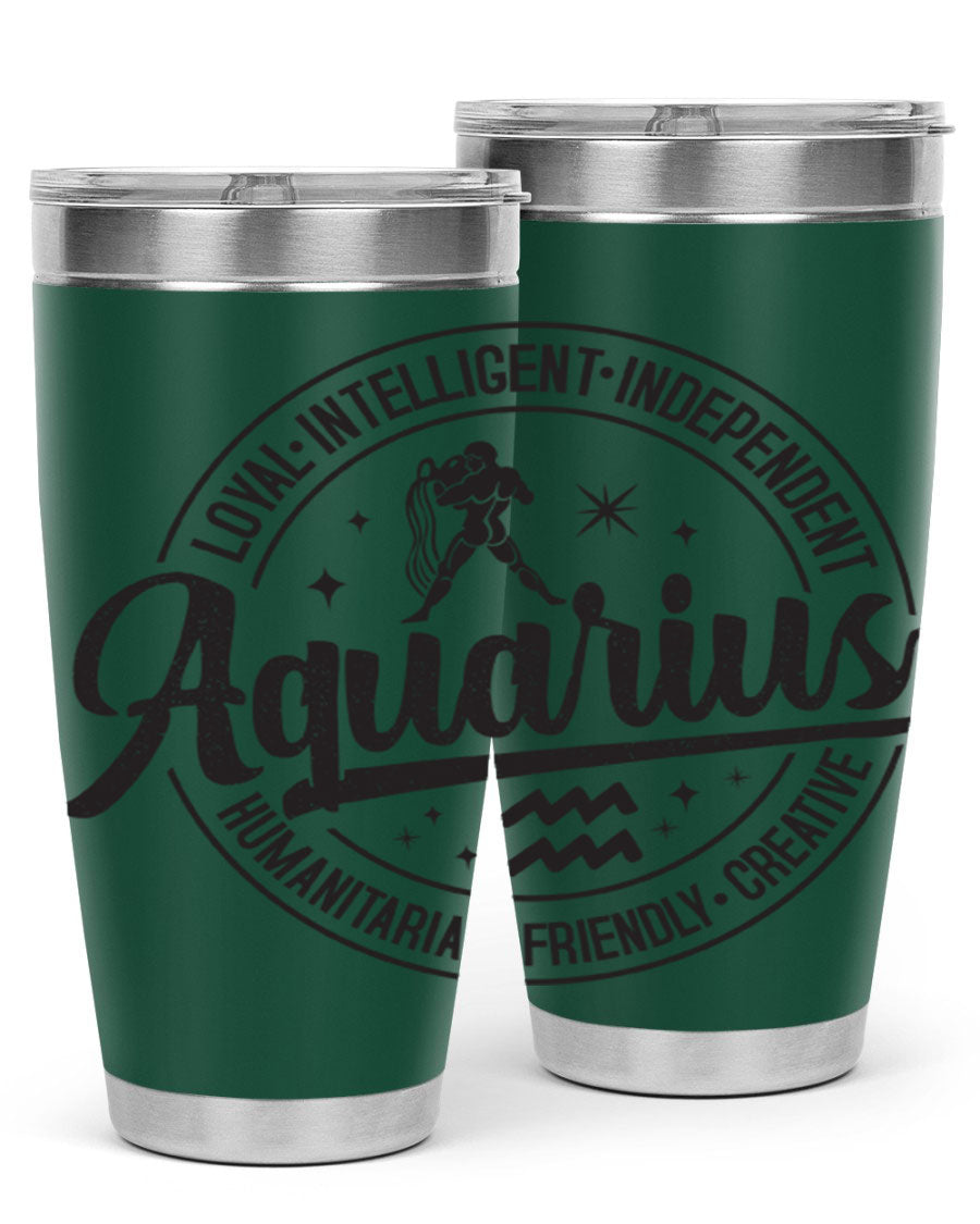 Aquarius 71# Tumbler in stainless steel with a stylish design, perfect for hot and cold beverages.