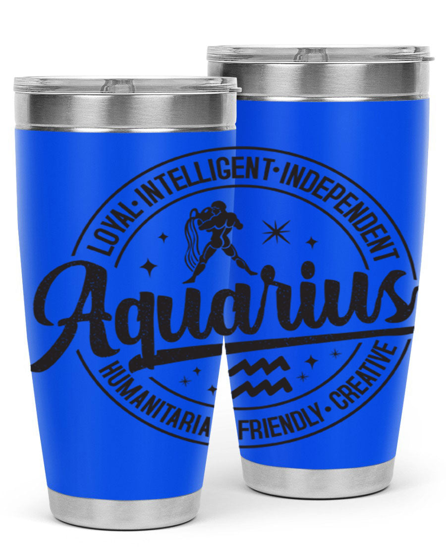 Aquarius 71# Tumbler in stainless steel with a stylish design, perfect for hot and cold beverages.