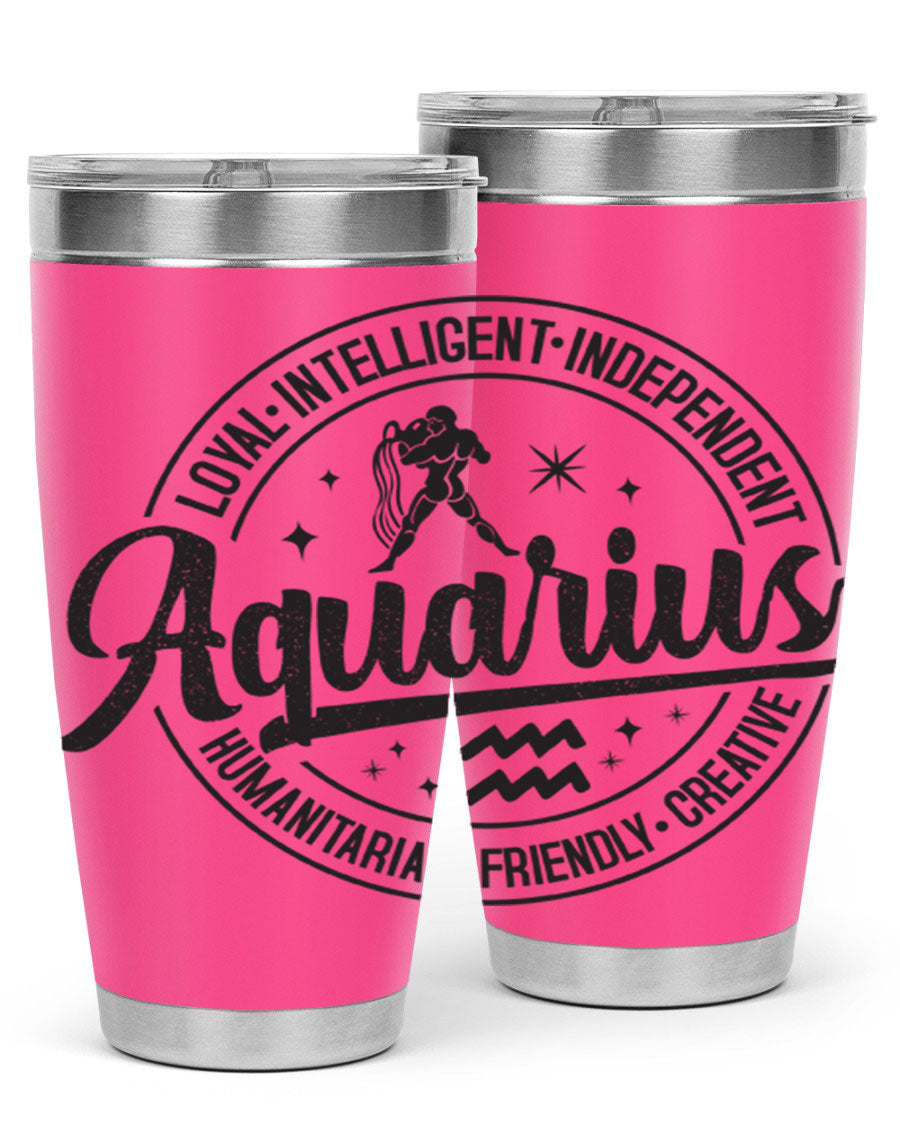 Aquarius 71# Tumbler in stainless steel with a stylish design, perfect for hot and cold beverages.