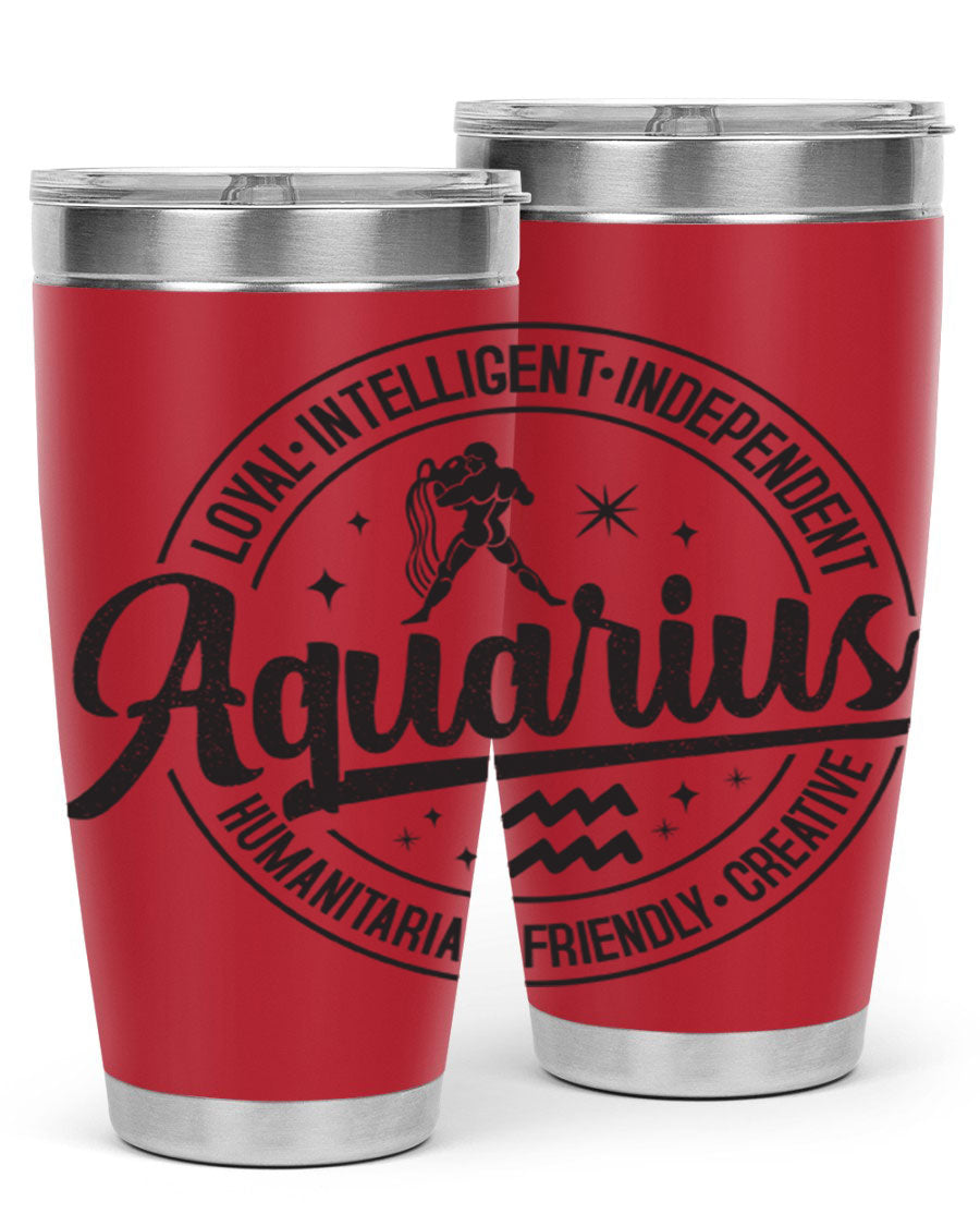 Aquarius 71# Tumbler in stainless steel with a stylish design, perfect for hot and cold beverages.