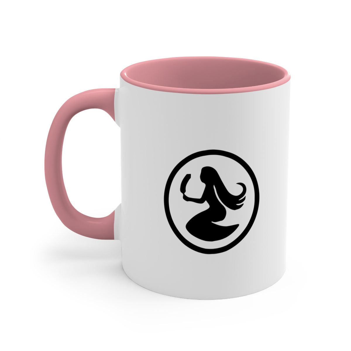 Aquarius 80# Zodiac Mug featuring a glossy finish, colored handle, and interior, available in multiple colors and sizes.