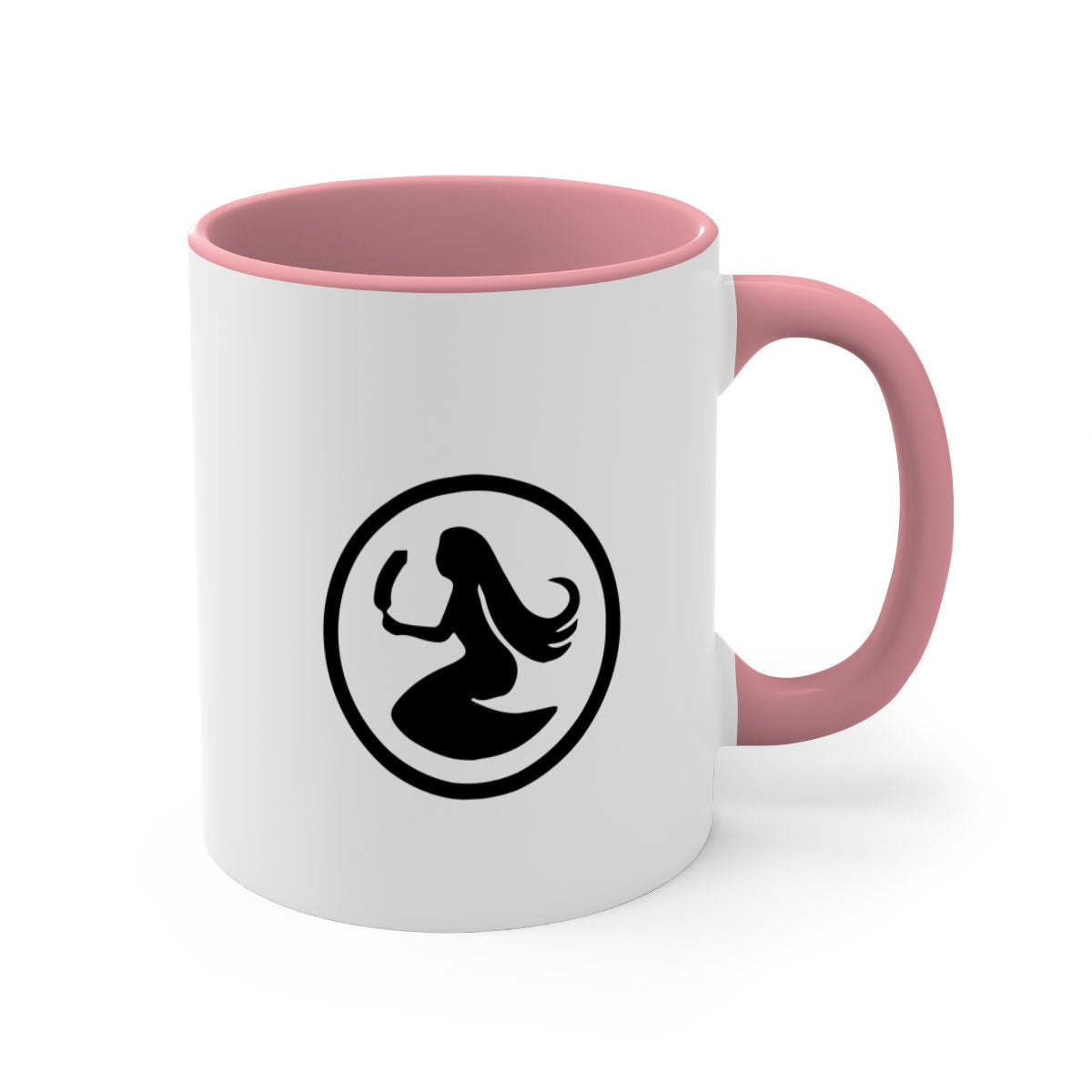 Aquarius 80# Zodiac Mug featuring a glossy finish, colored handle, and interior, available in multiple colors and sizes.